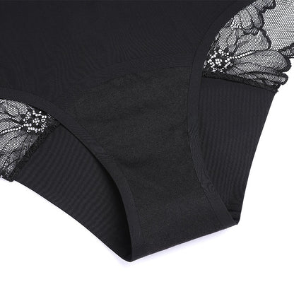 Culotte menstruelle BAGOO en dentelle noire – vue 6