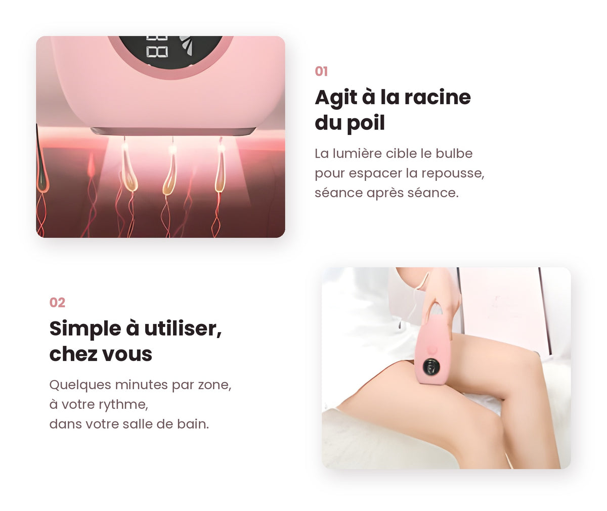 Technologie de l'épilateur laser BAGOO